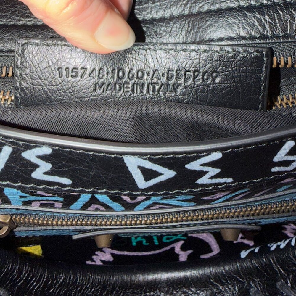 Balenciaga Black Graffiti Classic City Bag - Limited Edition- RARE - Picture 15 of 16